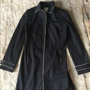 Ann Taylor long black coat